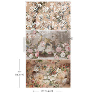 Redesign, decoupage, paper, triple pack – romance in bloom
