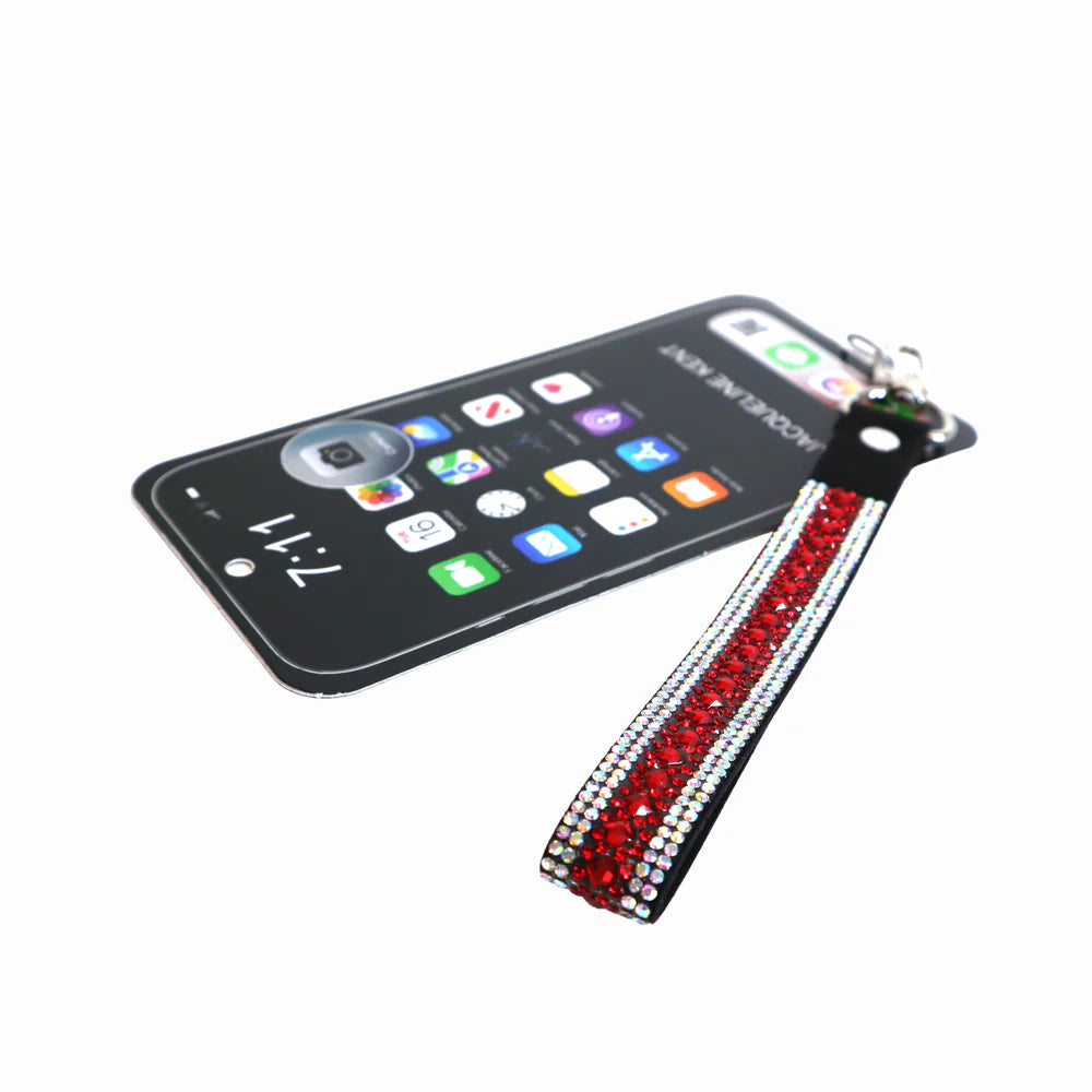 DAZZLE ME DARLING PHONE WRIST LANYARD RED OMBRE