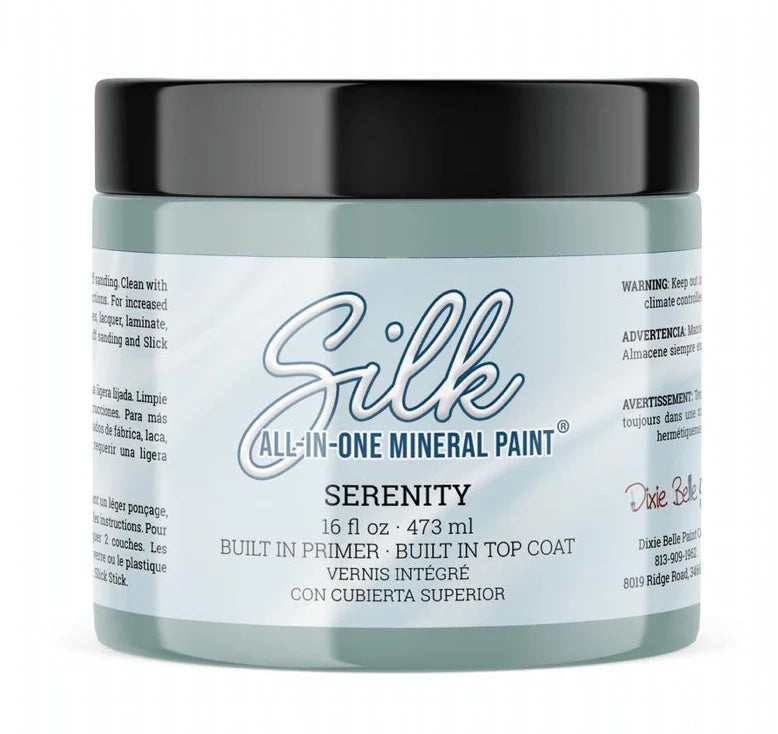 Serenity, Silk All-In-One Mineral Paint, Dixie Belle Furniture Paint - 16 oz