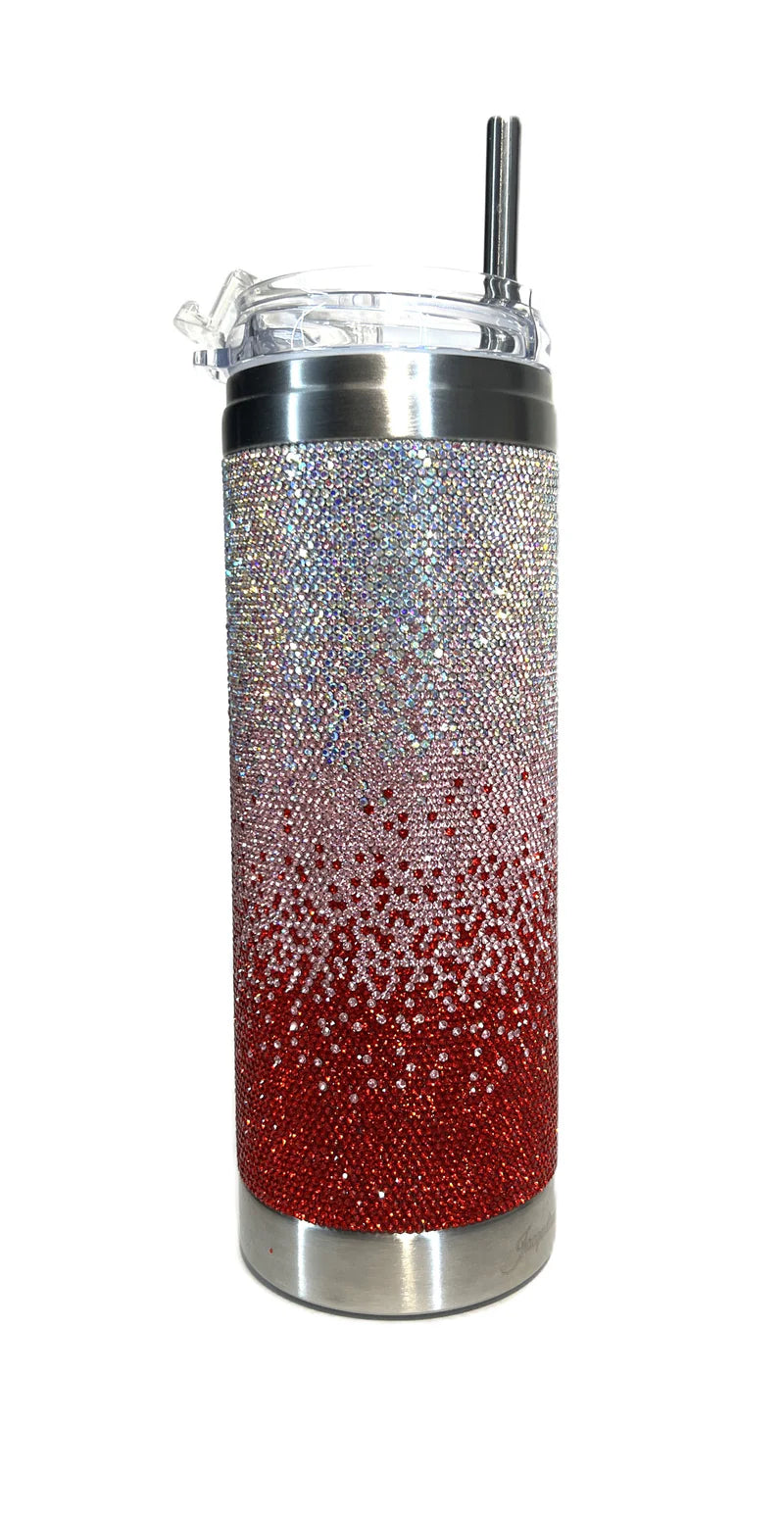 DAZZLE ME DARLING TUMBLER CRYSTAL RED/AB OMBRE