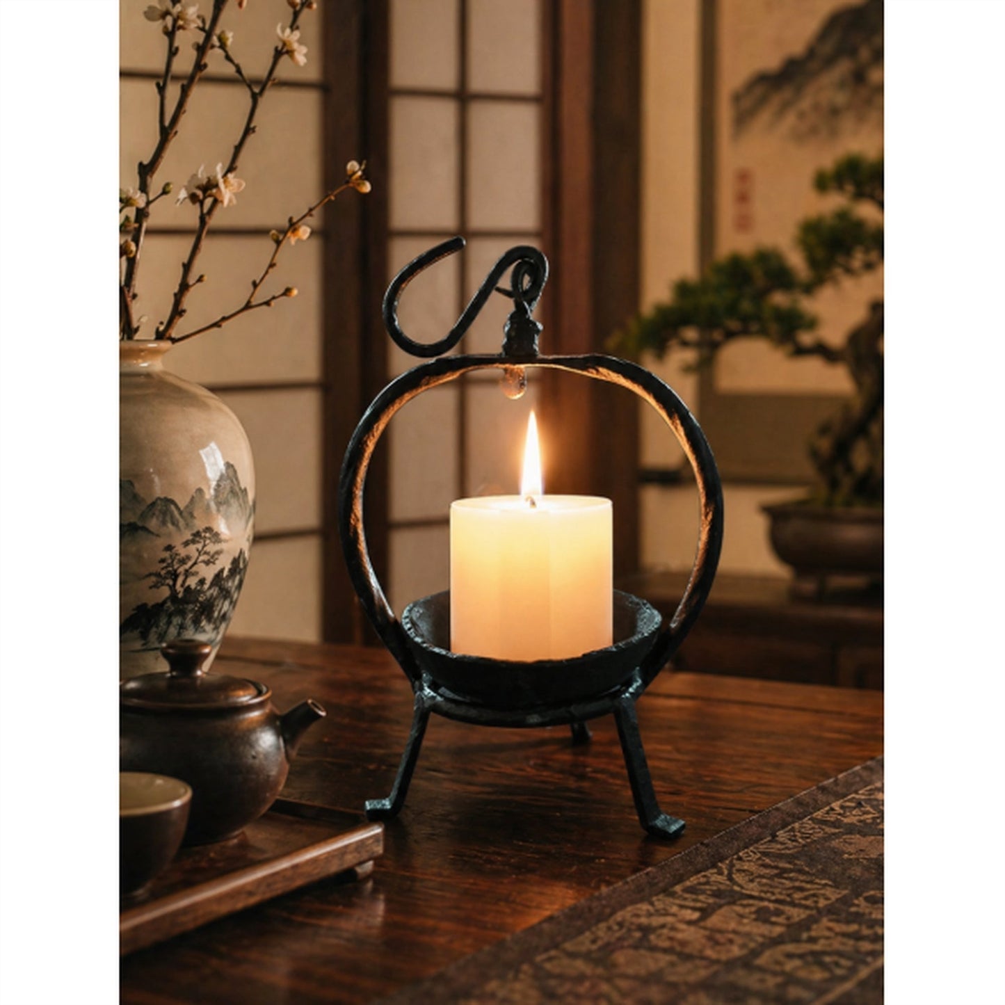 Hand Forged Candle Holder