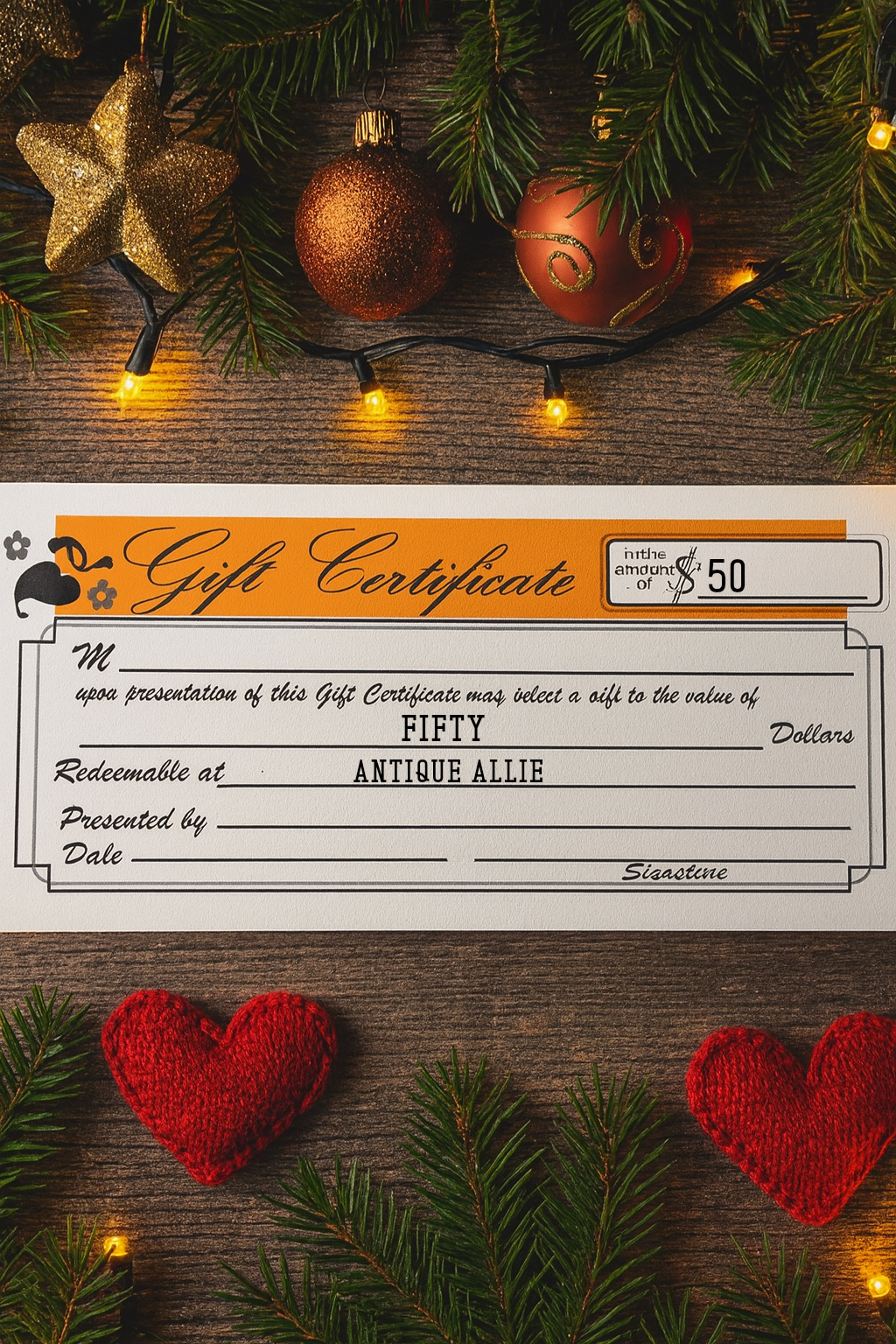 ANTIQUE ALLIE GIFT CARD