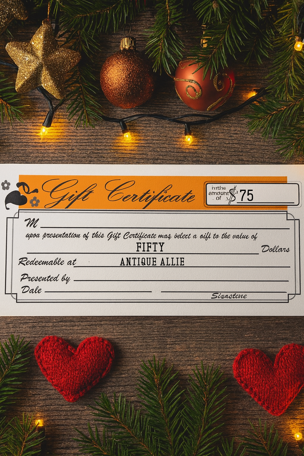 ANTIQUE ALLIE GIFT CARD