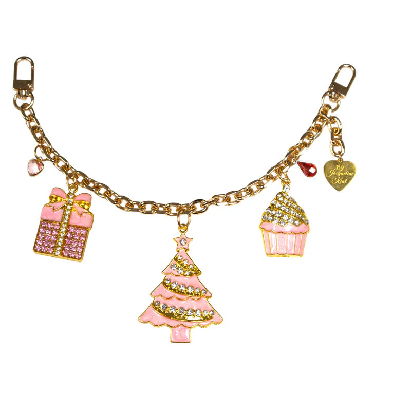CHARMING CHAIN PINK FROSTED TREE & CUPCAKE