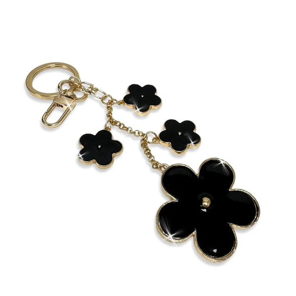KEYCHAIN DAISY CHAIN BLACK