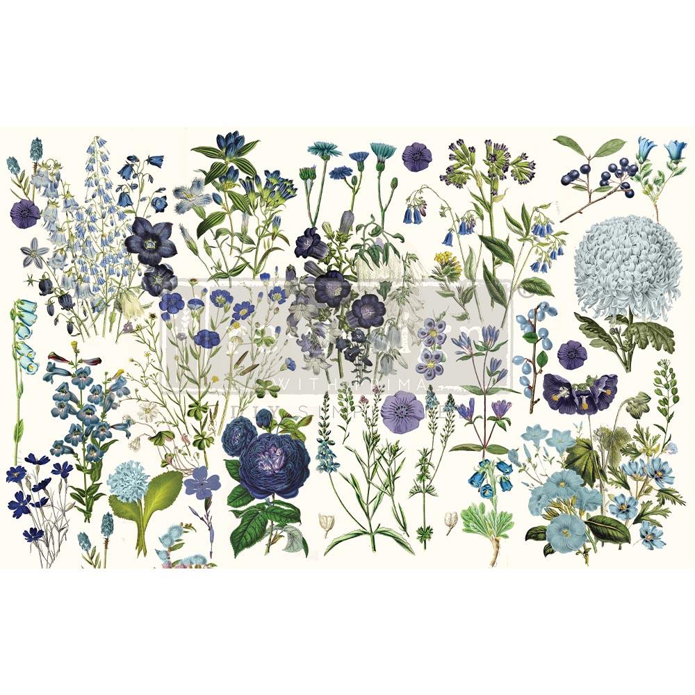 Redesign Decoupage Decor Tissue Paper - Blue Meadows