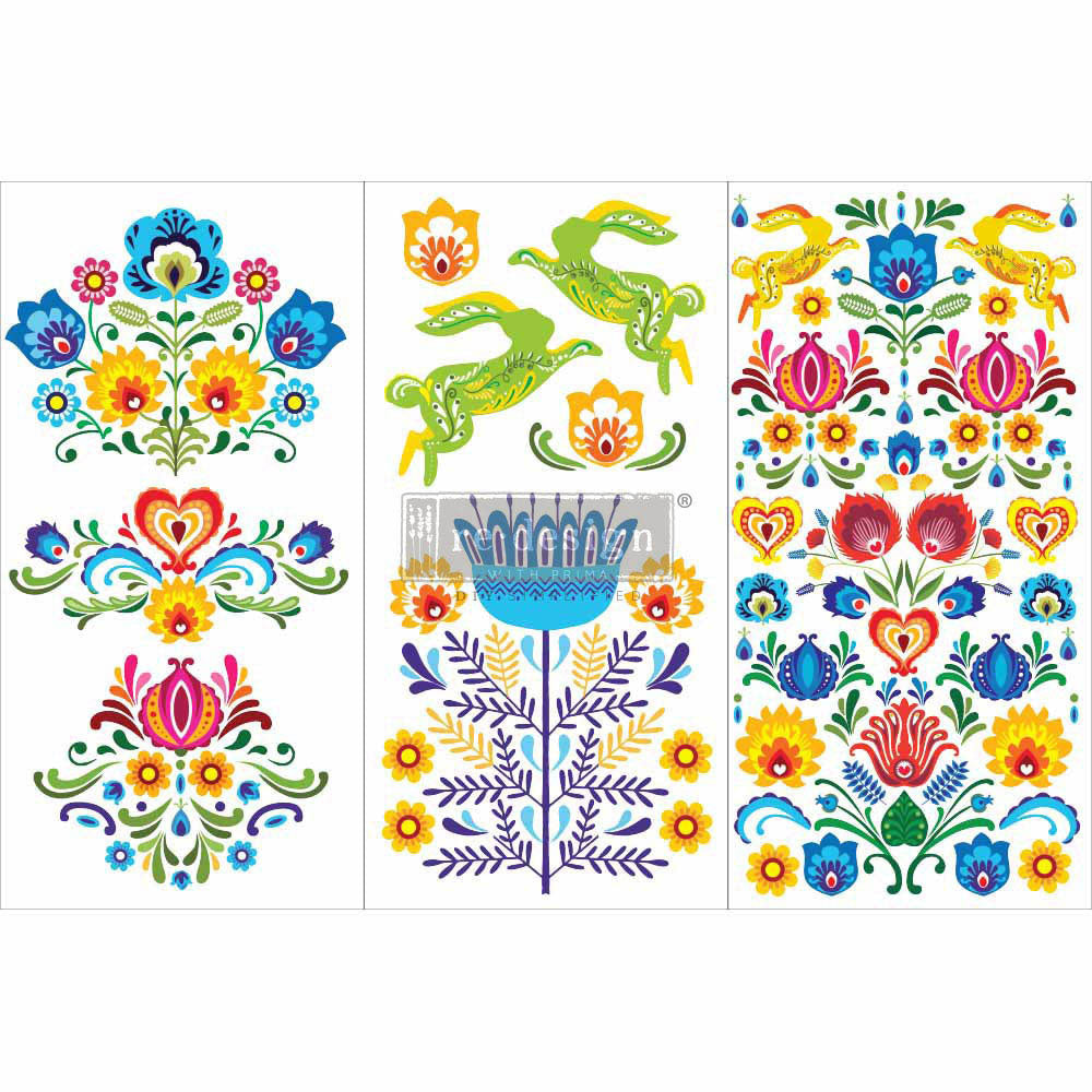 Redesign Small Transfer- Floral Polish