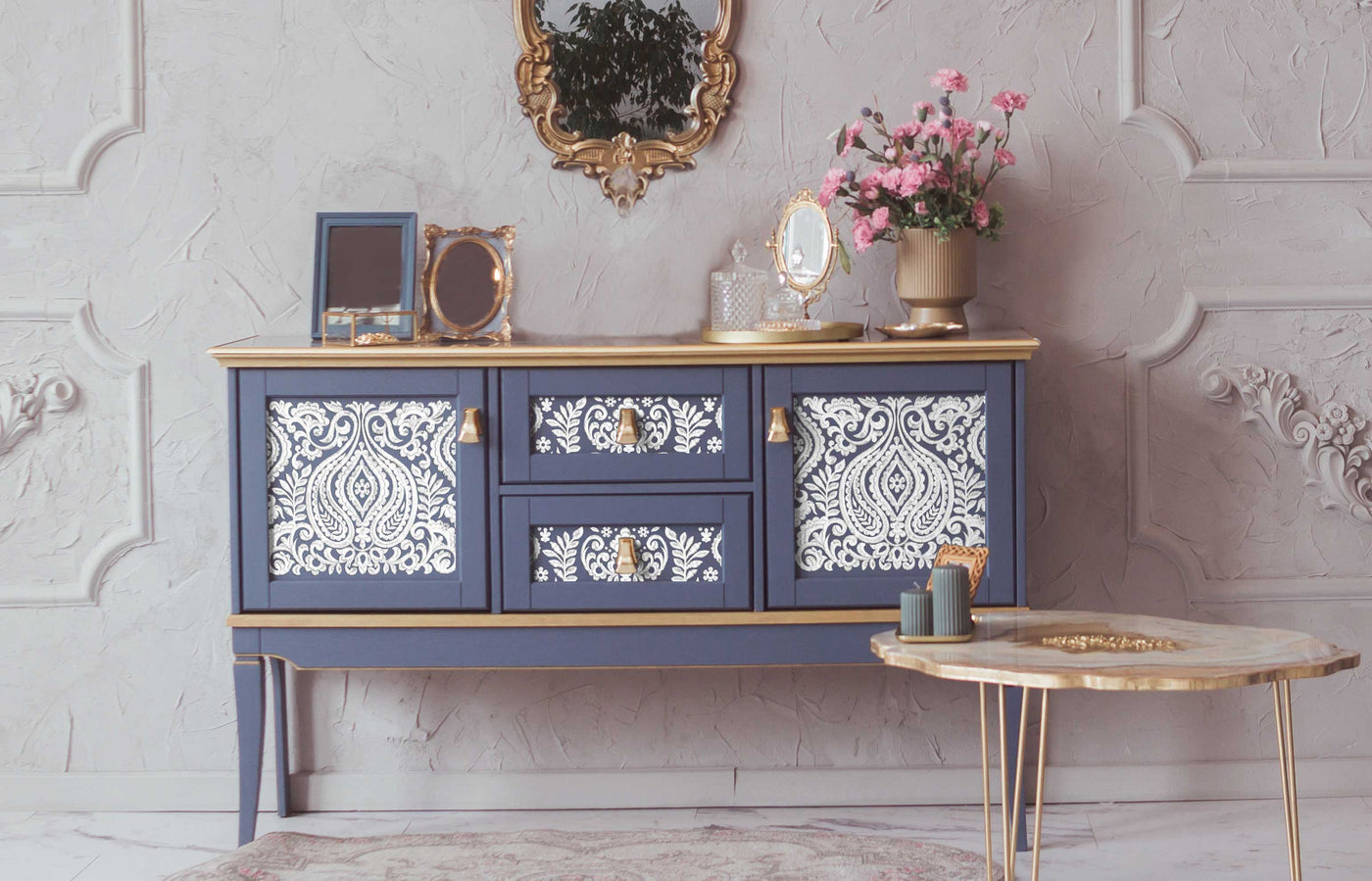 Redesign Decor Transfer - White Engraving