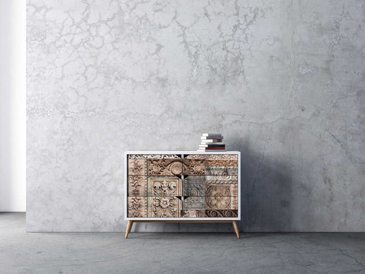 Redesign Decoupage Decor Fiber Tissue Paper A1 - Carved Stonework