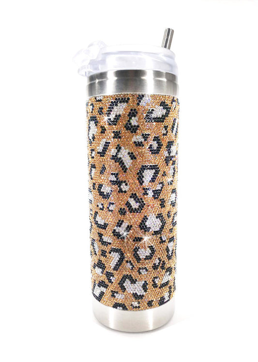 Jacqueline Kent Crystal Tumblers- Leopard 🐆