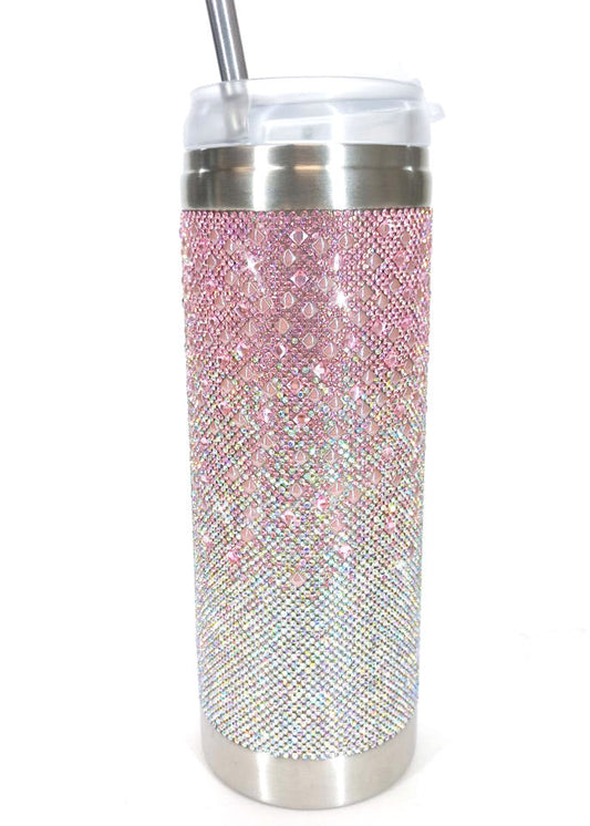 jacqueline kent Crystal Tumbler - Pink Ombré