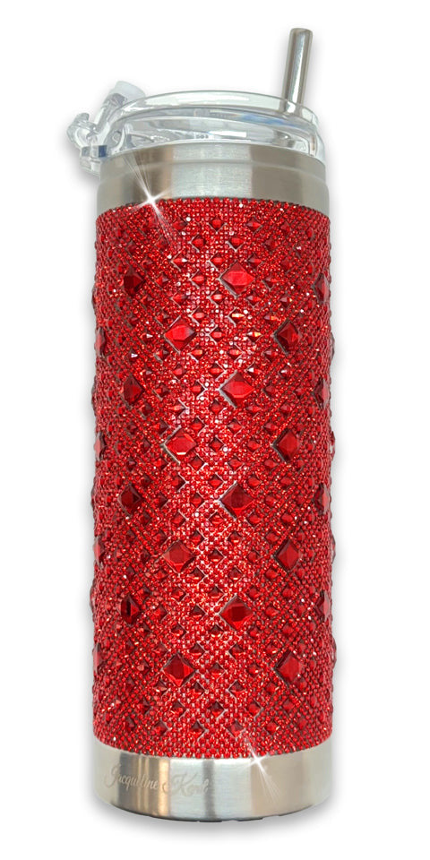 Jacqueline Kent Crystal Tumbler - Red