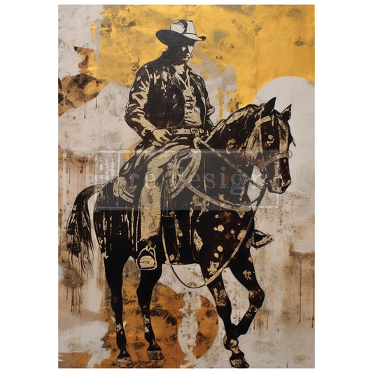 Redesign A1 Decoupage Décor Fiber - Cowboy Cavalry