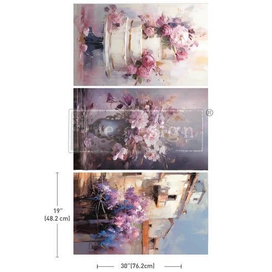 Redesign Decoupage Decor Tissue Paper - Lilac Lush Celebration set 3