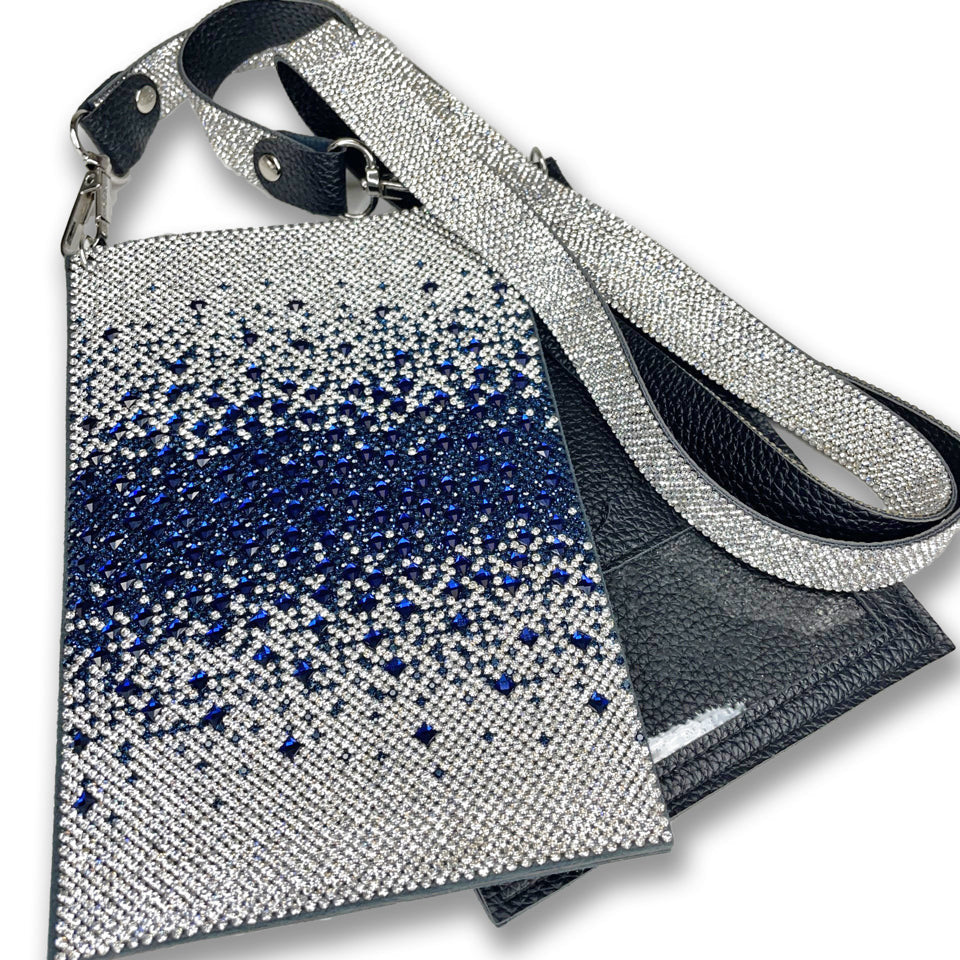 Cellphone Purse - Navy Wave