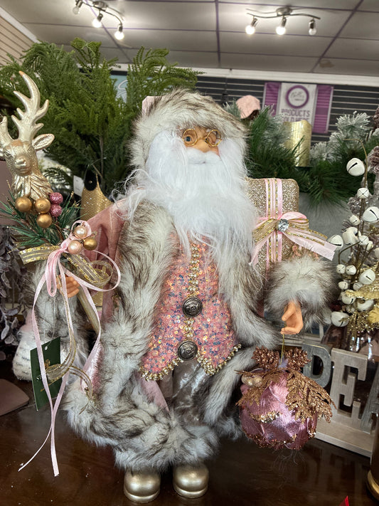 Pink Sparkling Santa