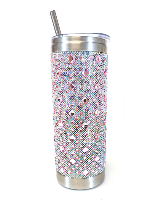 jacqueline kent crystal tumbler- Pink Flamingo 🦩