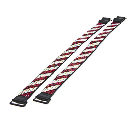 CANDY CANE BRA STRAP AB RED