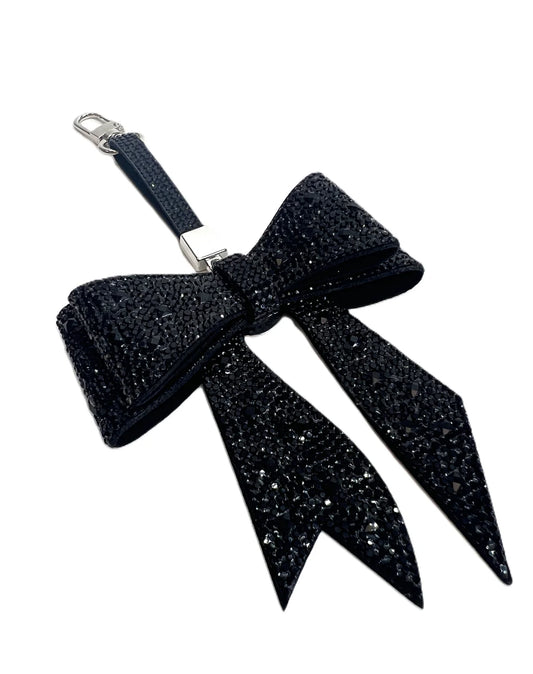 STARRY NIGHT BOW PURSE CHARM BLACK