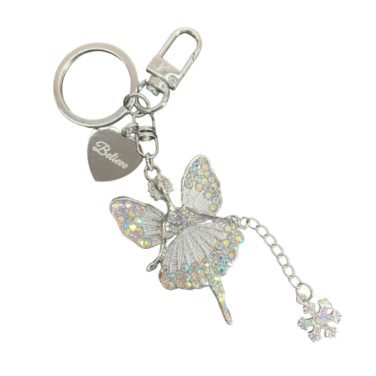 PURSE CHARM ANGEL BLUE FROST