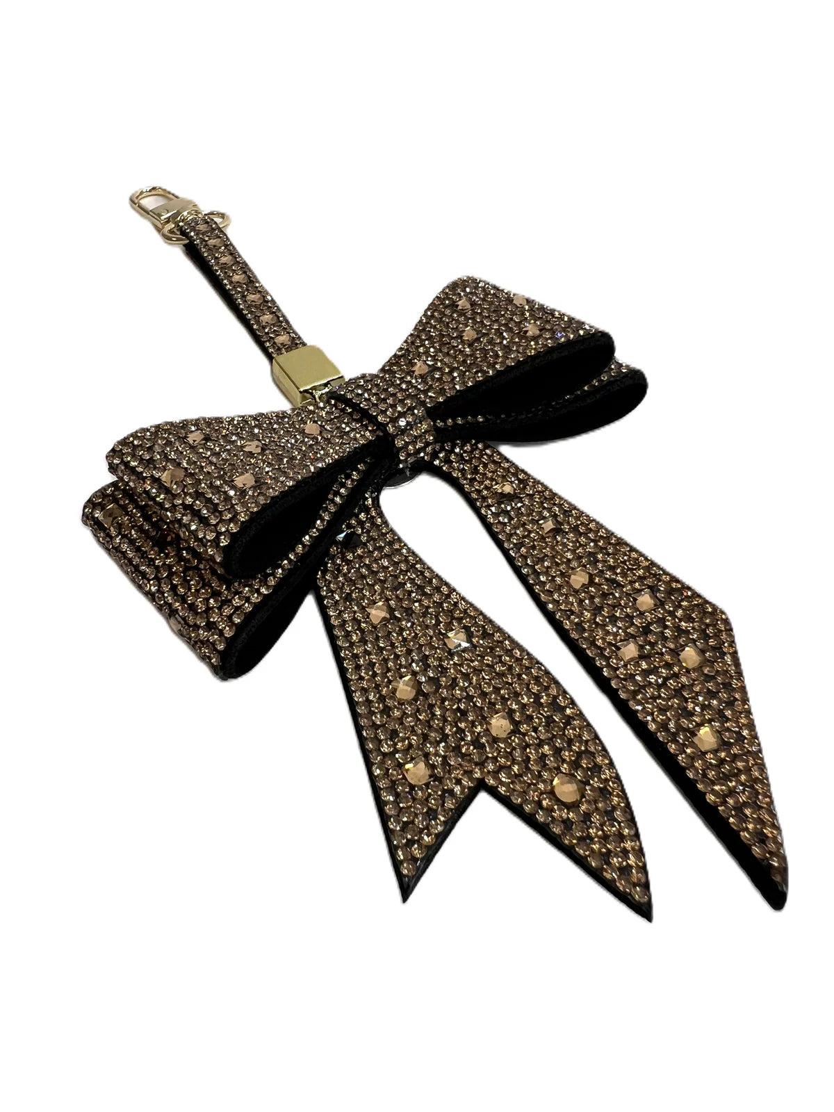 WINGS OF GRACE BOW PURSE CHARM GOLD