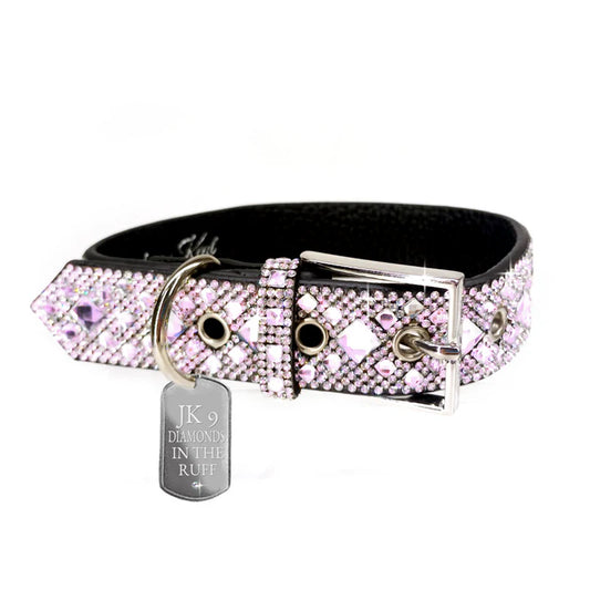 DIAMONDS IN THE RUFF DOG LEASH SILVER (Copy) (Copy)