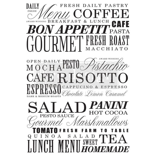 Redesign Decor Transfer - Delicious Menu