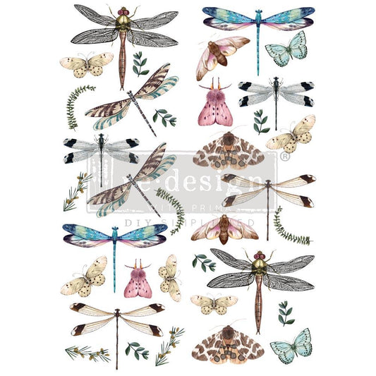 Redesign Decor Transfer - Riverbed Dragonflies