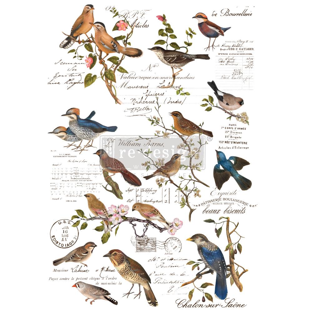 Redesign Decor Transfer - Postal Birds