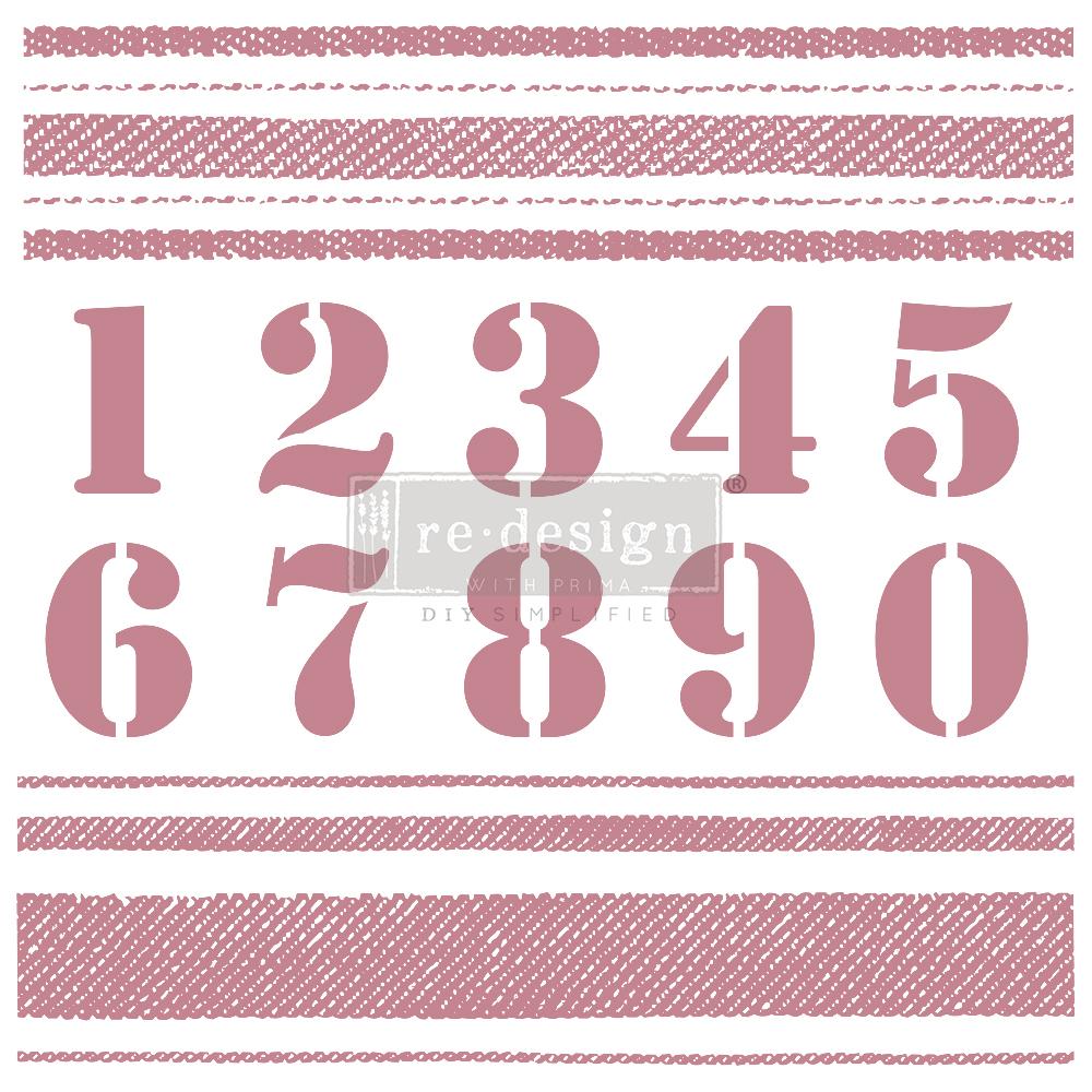 Redesign Decor Clear-Cling Stamps - Stripes