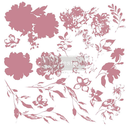 Redesign Decor Clear-Cling Stamps - Sweet Blossoms