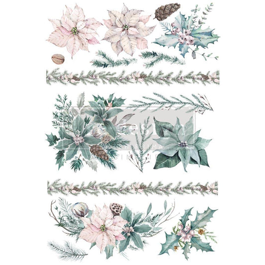 Redesign Decor Transfer - Evergreen Florals