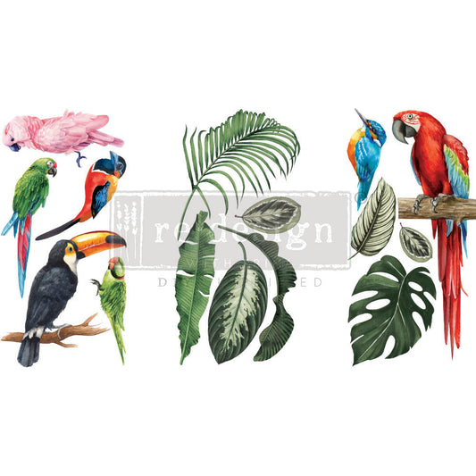 Redesign Decor Small Transfer - Tropical Birds